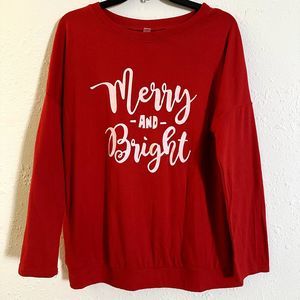 Red Merry & Bright Women's Shirt